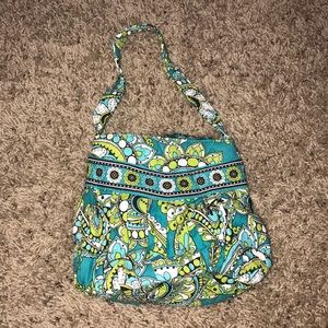 Vera Bradley green blue little bag